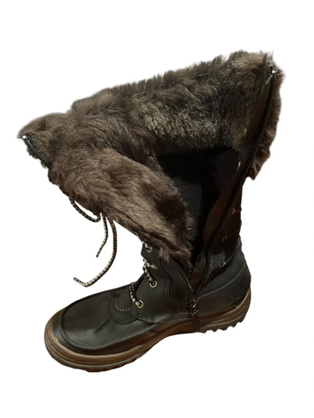 Womens 7 Merrell Winter Boots Decora Prelude Tall Shoes Snow Insulated Black Zip